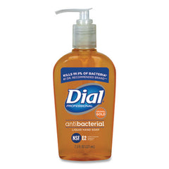 Dial® Professional Gold Antibacterial Liquid Hand Soap, Floral, 7.5 oz Pump, 12/Carton
