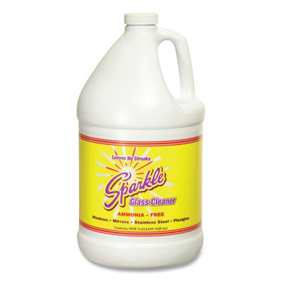 Sparkle Glass Cleaner, 1 gal Bottle Refill Cleaners & Detergents-Glass Cleaner - Office Ready
