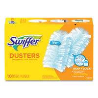 Swiffer® Dusters Refill, Dust Lock Fiber, Light Blue, Unscented, 10/Box, 4 Box/Carton Dusters-Refills - Office Ready