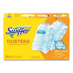 Swiffer® Dusters Refill, Dust Lock Fiber, Light Blue, Unscented, 10/Box, 4 Box/Carton