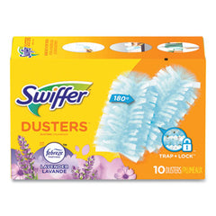 Swiffer® Dusters Refill, Dust Lock Fiber, Light Blue, Lavender Vanilla Scent, 10/Box