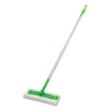 Swiffer® Sweeper® Mop, 10 x 4.8 White Cloth Head, 46" Green/Silver Aluminum/Plastic Handle Mops-Wet/Dry Pad - Office Ready