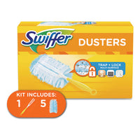 Swiffer® Dusters Starter Kit, Dust Lock Fiber, 6