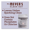 Mrs. Meyer's® Clean Day Automatic Dish Detergent, Lavender, 12.7 oz Pack, 20/Pack, 6 Packs/Carton Cleaners & Detergents-Automatic Dishwasher Detergent - Office Ready