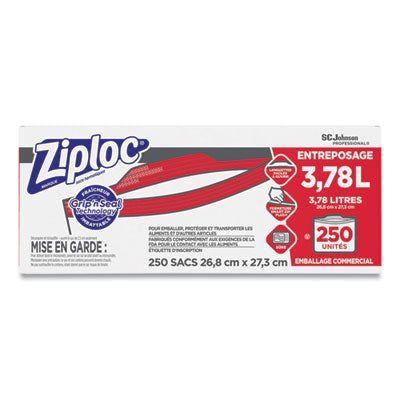 Ziploc Double Zipper Quart Storage Bags - 48 ct box