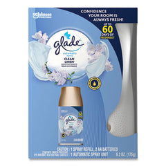 Glade® Automatic Air Freshener, Spray Unit and Refill, Clean Linen, 6.2 oz