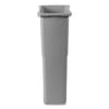 Boardwalk® Slim Waste Container, 23 gal, Gray, Plastic Waste Receptacles-Indoor All-Purpose Waste Bins - Office Ready
