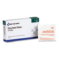 PhysiciansCare® by First Aid Only® First Aid Refill Components—Antiseptic, 10/Box First Aid Antiseptic Wipes/Pads-Anesthetic Wipe - Office Ready