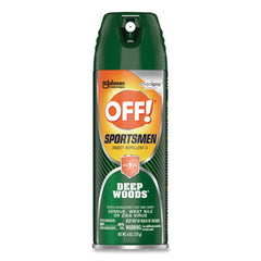 OFF!® Deep Woods® Sportsmen Insect Repellent, 6 oz Aerosol Spray, 12/Carton