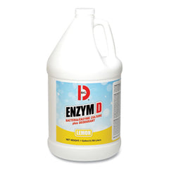 Big D Industries Enzym D Digester Deodorant, Lemon, 1 gal Bottle, 4/Carton