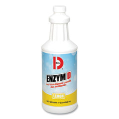 Big D Industries Enzym D Digester Deodorant, Lemon, 32 oz Bottle, 12/Carton