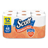 Scott® ComfortPlus Toilet Paper Mega Rolls, Mega Roll, Septic Safe, 1-Ply, White, 425 Sheets/Roll, 12 Rolls/Pack High Capacity Roll Bath Tissues - Office Ready