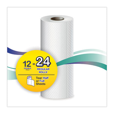 Kitchen Roll Towel, 2-Ply, 11 x 8.5, White, 250/Roll, 12 Rolls/Carton