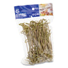 AmerCareRoyal® Knotted Bamboo Pick, Natural, 4", 100 Pack, 10 Packs/Carton Skewers - Office Ready
