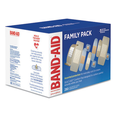 BAND-AID® Sheer/Wet Flex Adhesive Bandages, Assorted Sizes, 280/Box –  Office Ready