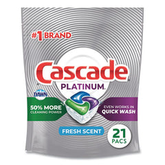 Cascade® ActionPacs®, Fresh Scent, 11.7 oz Bag, 21/Pack, 5 Packs/Carton
