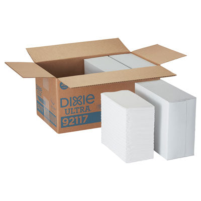 Dixie® 1/8-Fold Linen-Replacement Dinner Napkins, Two-Ply, 17 x 17, White Dinner Napkins - Office Ready