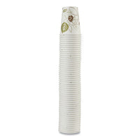 Dixie® Pathways® Paper Hot Cups, 8 oz, White/Green, 50/Pack Cups-Hot Drink, Paper - Office Ready