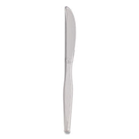 Dixie® Heavyweight Polystyrene Cutlery, Knives, Clear, 1,000/Carton Utensils-Disposable Knife - Office Ready