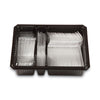 Dixie® Combo Pack, Tray with Clear Plastic Utensils, 90 Forks, 30 Knives, 60 Spoons Utensils-Disposable Dining Utensil Combo - Office Ready