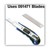 COSCO Heavy-Duty Snap Blade Utility Knife, Four 8-Point Blades, Retractable, Blue Knives-Snap Blade Utility/Box Cutter - Office Ready