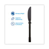 Dixie® SmartStock® Tri-Tower Dispensing System Cutlery, Knives, Mediumweight, Polystyrene, Black, 40/Cartridge, 24 Cartridges/Carton Utensils-Disposable Knife - Office Ready