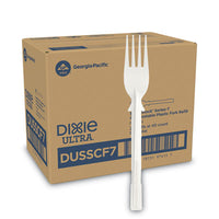 Dixie® SmartStock® Tri-Tower Dispensing System Cutlery, Fork, Natural, 40/Pack, 24 Packs/Carton Disposable Forks - Office Ready