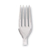 Dixie® Plastic Cutlery, Forks, Heavyweight, Clear, 1,000/Carton Utensils-Disposable Fork - Office Ready