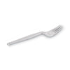 Dixie® Plastic Cutlery, Forks, Heavyweight, Clear, 1,000/Carton Utensils-Disposable Fork - Office Ready