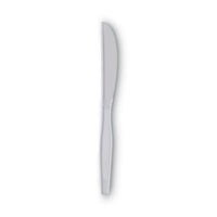 Dixie® Plastic Cutlery, Heavy Mediumweight Knives, White, 1,000/Carton Utensils-Disposable Knife - Office Ready