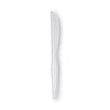 Dixie® Plastic Cutlery, Heavyweight Knives, White, 100/Box Utensils-Disposable Knife - Office Ready