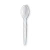 Dixie® Plastic Cutlery, Heavyweight Teaspoons, White, 100/Box Utensils-Disposable Teaspoon - Office Ready