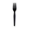 Dixie® Individually Wrapped Heavyweight Utensils, Polystyrene, Black, 1,000/Carton Utensils-Disposable Fork - Office Ready