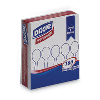 Dixie® Plastic Cutlery, Heavyweight Soup Spoons, White, 100/Box Utensils-Disposable Soup Spoon - Office Ready