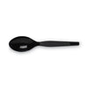 Dixie® Plastic Cutlery, Heavy Mediumweight Teaspoons, Black, 1,000/Carton Utensils-Disposable Teaspoon - Office Ready