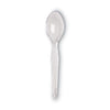 Dixie® Plastic Cutlery, Heavyweight Teaspoon, Crystal Clear, 6", 1,000/Carton Utensils-Disposable Teaspoon - Office Ready