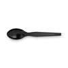 Dixie® Plastic Cutlery, Heavyweight Teaspoons, Black, 1,000/Carton Utensils-Disposable Teaspoon - Office Ready