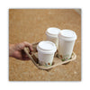 Boardwalk® Cup Carrier Tray, 8 oz to 32 oz, Four Cups, Kraft, 300/Carton Cup Trays-Four Cup - Office Ready