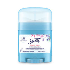 Secret® Invisible Solid Anti-Perspirant & Deodorant, Powder Fresh, 0.5 oz Stick, 24/Carton