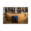 Rubbermaid® Commercial Sustain Decorative Refuse, 23 gal, Metal/Plastic, Black/Blue Indoor Recycling Bins - Office Ready