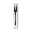 Dixie® Grab’N Go® Wrapped Cutlery, Forks, Black, 90/Box, 6 Box/Carton Utensils-Disposable Fork - Office Ready