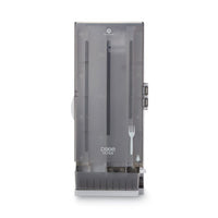 Dixie® SmartStock® Dining Utensil Dispenser, Forks, 10 x 8.78 x 24.75, Smoke Tower Utensil Dispensers - Office Ready