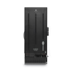 Dixie® SmartStock® Dining Utensil Dispenser, Holds 120 Spoons, 10 x 8.75 x 24.75, Translucent Black