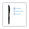 Dixie® SmartStock® Plastic Cutlery Refill, Knives, 7", Series-O Mediumweight, Black, 40/Pack, 24 Packs/Carton Utensils-Disposable Knife - Office Ready