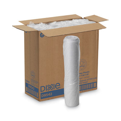 Dixie® Drink-Thru Lid, Fits 10 oz to 16 oz Paper Hot Cups, White, 1,000/Carton Cup Lids-Hot Cup - Office Ready