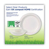 Dixie® Paper Dinnerware, Plates, White, 8.5" dia, 125/Pack Dinnerware-Plate, Paper - Office Ready