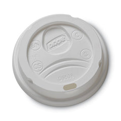 Dixie® Drink-Thru Lid, Fits 8oz Hot Drink Cups, Fits 8 oz Cups, White, 1,000/Carton