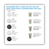 Dixie® Drink-Thru Lid, Fits 10 oz to 20 oz Dixie Paper Hot Cups, White, 100/Pack Cup Lids-Hot Cup - Office Ready
