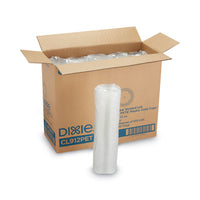 Dixie® Cold Drink Cup Lids, Fits 9 oz to 12 oz Plastic Cold Cups, Clear, 100/Sleeve, 10 Sleeves/Carton Cold Cup Lids - Office Ready