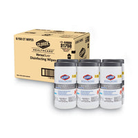 Clorox Healthcare® VersaSure Cleaner™ Disinfectant Wipes, 1-Ply, 6.75 x 8, Fragranced, White, 150/Canister, 6 Canisters/Carton Cleaner/Detergent Wet Wipes - Office Ready